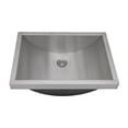 thumbnail image 7 of Ruvati 20 x 14 inch Brushed Stainless Steel Rectangular Bathroom Sink Semi-Recessed, 7 of 7