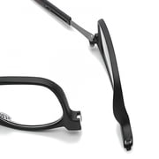 GJX MenS Reading Glasses Hanging Folding Magnetic Front Click Connect Neck Computer Readers Lightweight Eyeglasses Black 3.0 Folding Reading Glasses