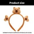 thumbnail image 3 of FENOHREFE Cartoon Bear Headband For Kids And Women Fashion Headwear Soft Adjustable Hair Accessory In Various Colors, 3 of 7