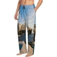 thumbnail image 2 of Fotbe Men'S Lighthouseclassic Pajama Pants With Elastic Waist And Drawstring Pockets，Pajama Pants Mens Lounge Pants Super Soft, 2 of 9