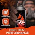 thumbnail image 4 of Stove Bright High Temp Paint - Charcoal | Heat Resistant Spray for Wood Stove BBQ Grill Fireplace Engine | Satin Finish | Rust Resistant Metal Coating | Withstands 1200°F | Primer Friendly, 4 of 5