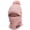 Pink, variant on BadPiggies Womens Pom Beanie Hat Scarf Set Winter Slouchy Warm Hat Fuzzy Knit Skull Cap with Fleece Lined (Pink)