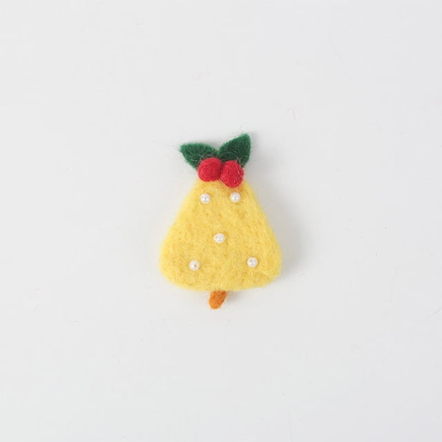 Inteprter Muñeca de Navidad de fieltro de lana suave, Mini de tamaño pequeño, diferentes formas, accesorios de juguete extraíbles, regalo de Kits de decoración para fiestas como se muestra 4 Inteprter HA073647-04