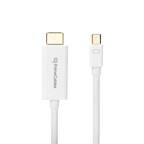 PrimeCables Mini DisplayPort to HDMI Adapter Cable (ThunderBolt to HDMI Compatible) Gold Plate, 6ft