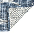 thumbnail image 6 of Unique Loom Outdoor Trellis Collection Area Rug - Gitter (2' x 6' 1" Runner Blue/Ivory), 6 of 6