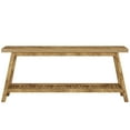 thumbnail image 4 of Resenkos Entryway Table, Console Sofa Table,Farmhouse Console Table, 70.9" Entryway Table 2-Tier Sofa Table,Light Brown, 4 of 5