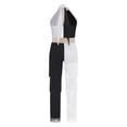 thumbnail image 4 of Hansber Kids Girls Sequins Fringe Tassel Jumpsuit Latin Jazz Dance Bodysuit for Ballroom Rumba Tango Salsa White 14, 4 of 5