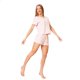thumbnail image 2 of Pijama Short Blusa Estampado Corazones Mujer Juvenil Rosa rosa G Incógnita 660032, 2 of 5