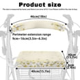 thumbnail image 6 of HELLHERO Fresh Daisy Rollator Walker Seat Covers & Seat and Backrest Covers with Stain Proof Machine Washable Easy Install Removable, 6 of 7