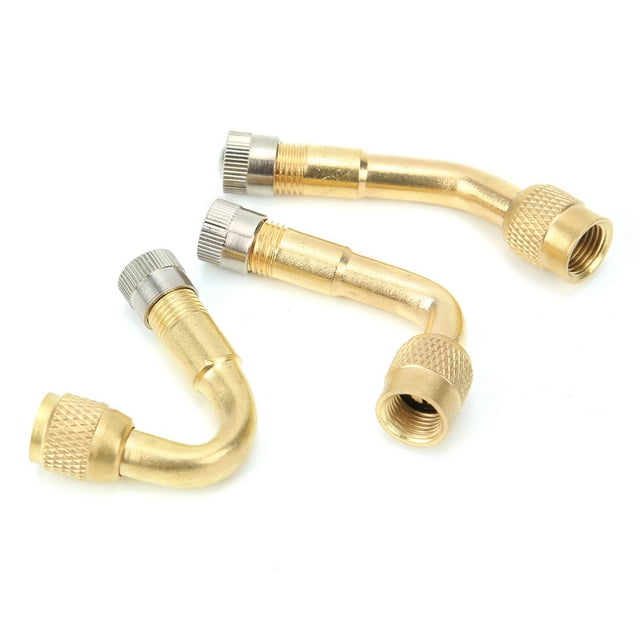 Brass Tire Valve Extender, Tire Valve Extender, 90 135 45 Valve Stem Extension Adapter for Car Motorcycle Bike