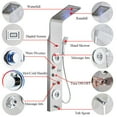 thumbnail image 6 of Stainless Steel Shower Panel Rain&Waterfall Tower Massage Jets Brushed Nickel, 6 of 7