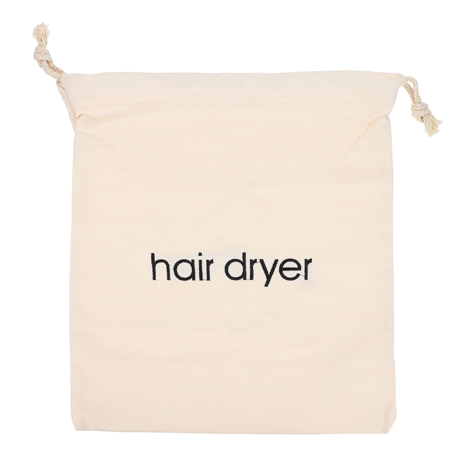 Hair Dryer Bag Travel Drawstring Essentials Pouch Guest Room Size Brush