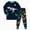 R121-Dark Green, variant on NOLDARES 2 Piece Boys Pajamas Kids Long Sleeve Top and Pants Pajamas Pjs Sleepwear Set for Toddler Little Boys,Black,3-4 Y