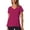 Red, variant on Women's Casual Short Sleeve T Shirt Comfortable Soft Breathable Blend Tee for Everyday Wear Tees Tops for Women Juniors Graphic Tops Womens Workout Lightweight Shirt for Women Womens Tee Shirt Loose