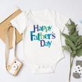 thumbnail image 2 of EnJoCho Spring Clothing for Baby Baby Boys Girls Short Sleeve Father's Day Prints Romper Bodysuits Toddler Summer Trendy Bodysuit Party Wear Clearance, 2 of 5