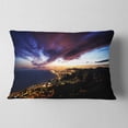 thumbnail image 2 of Designart Barcelona Skyline Panorama - Cityscape Throw Pillow - 12x20, 2 of 5