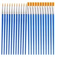 thumbnail image 2 of Professional Flat Paint Brushes For Acrylic Oil Watercolor Canvas Face Painting Detailing Outlining Filling Colors 60Pcs, 2 of 5