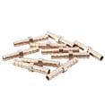 thumbnail image 1 of 20 Pieces Brass 6 mm Straight for Hose Quick Coupling, Golden, 1 of 7