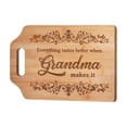 thumbnail image 2 of Bamboo Serving Tray, Charcuterie Platter, Cheese Serving Board, Grandma Birthday Gift, 11X9X0.5 Inch Double Sided Decorative Countertop Board for Prep and Gourmet Hosting, 2 of 8