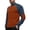 Brown, variant on fatyb Men's Corduroy Tops Stand Collar with 1/4 Button Casual Pullover Long Sleeve T-Shirts for Men