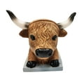 thumbnail image 2 of Wmhnj Figura de vaca de resina con soporte para gafas, organizador de escritorio, estatua de animal funcional, soporte de escritorio para gafas de lectura y objetos pequeños., 2 of 7