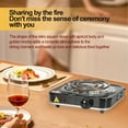 Wobythan Compact Electric Stove, Single Burner Hot Plate, Portable