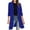 Blue, variant on Long Lapel Blazers for Women ,Ladies Casual Work Office Blazer Suits Plain Solid Color Coat Tops Open Front Button Cardigan Business Formal Blazers Suit Womens Lightweight Outwear Outfit