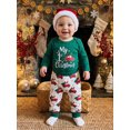 thumbnail image 3 of Cjfdfy Newborn Baby Boy Girl Christmas Outfit First Christmas Truck Long Sleeve Romper Elastic Pants Hat Santa Set Infant Cute My First Christmas Fall Winter Outfits ﻿, 3 of 9