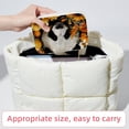thumbnail image 6 of Panda Sunflower Velvet Portable Necklace Holder with Removable Compartment - Earring Organizer, Jewelry Boxes, Organizer Box - Gift, 6 of 7
