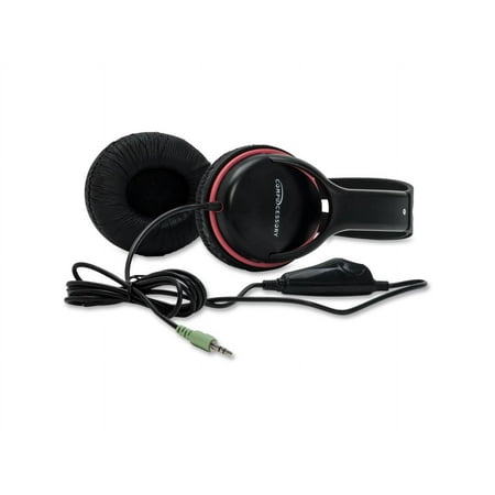 UPC: 0794192151533 | Compucessory  CCS15153  Stereo Headset with Volume Control  1  Black Red