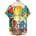 thumbnail image 3 of Camisas De Lino Para Hombre Source Hombres Casual 3d Impreso Camisa Transpirable Camisa De Poliéster Camisa De Playa (Yellow, L), 3 of 5