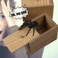 thumbnail image 4 of Caja de broma sorpresa de madera Caja de regalo de dinero de Halloween Broma Navidad Falso juguete de goma para saltar seitruly FN2300-03, 4 of 7