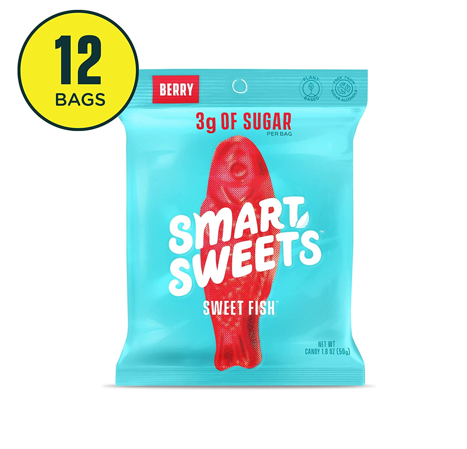 Smartsweets Sweetfish 1 8 Ounce Bags 12 Count Candy With Low Sugar 3g Low Calorie 80 Free Of Sugar Alcohols No Artificial Sweeteners Sweetened With Stevia Walmart Com Walmart Com
