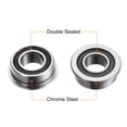 thumbnail image 3 of MF105-2RS Flanged Ball Bearing, 5x10x4mm Chrome Steel Double Sealed ABEC1 Flange Bearings,4 Pack, 3 of 5