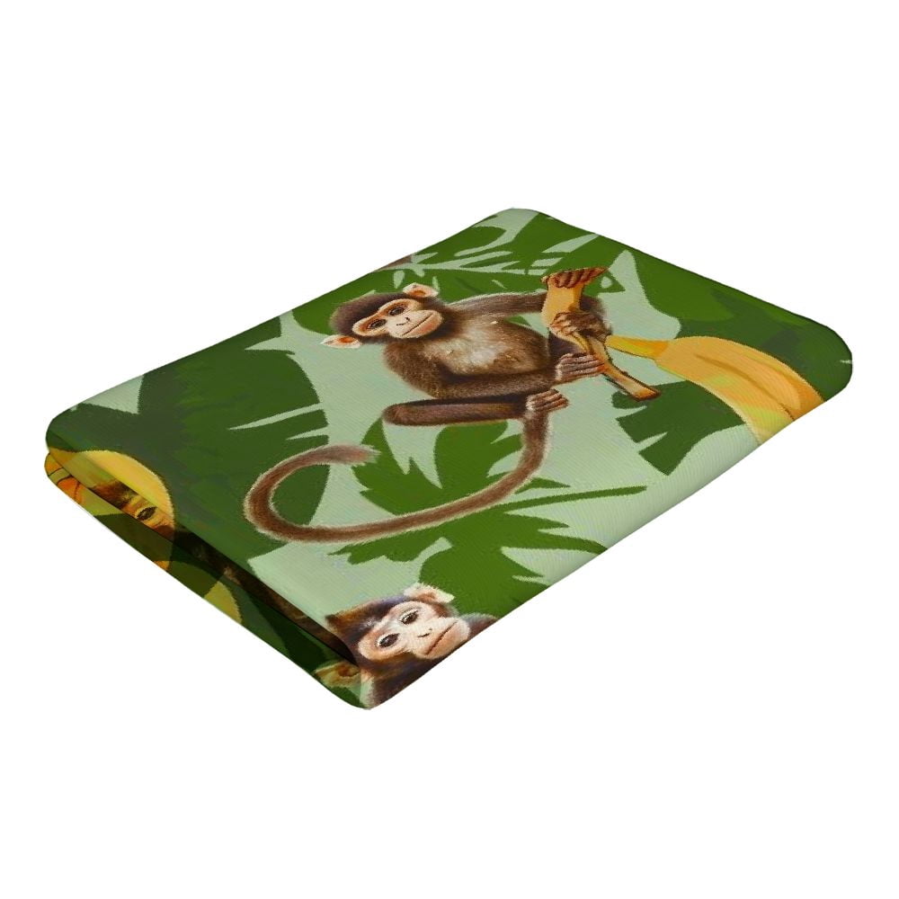 PHYHOO Cute Monkey Oversized Quick Dry Microfiber Beach Towel Lightweight Sand Free Towel Super Soft &amp; Absorbent for Travel Swimming Sports 30x60in