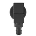 thumbnail image 4 of Grifo de Pared Sincero para Lavadora Cuadrado de Latón Negro Agua Fría Rosca G1/2, 4 of 10