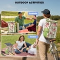 thumbnail image 4 of Travel Cooler Bag - Pioneer Flower Floral Print Pattern Camping Beer Cooler Backpack with Bottle Opener- Waterproof Insulated Picnic Backpacks - Cooler Bag for Beach, 4 of 6