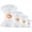 White, variant on NestE - Cable Ties Assortment, UV Resistant Heavy Duty Plastic Wraps, 400 Pack 4/6/8/12 inch, for Home Office Garden Cord Management,White