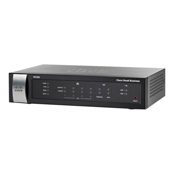 Cisco Small Business RV320 - Router 4-port switch - 1GbE - WAN ports: 2