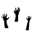 thumbnail image 1 of TIELUTT Halloween Black Hands Yard Signs with Stakes Halloween Garden Hands Scary for Easter Signs for Yard Garden Stake Storage Christmas Signs for for Crafting Rabbit Cardboard, 1 of 8
