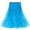 Sky Blue, variant on High Quality Women Solid Color High Waist Pleated Short Skirt Adult Dancing Skirt, Female Petticoat Half Slip Tulle Skirt Knee Length Dress