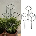thumbnail image 2 of mdesiwst 2Pcs/Set Metal Plant Trellis Rust-resistant Square Planter Simple Installation Indoor Climbing Plants Durable Garden Trellis, 2 of 7