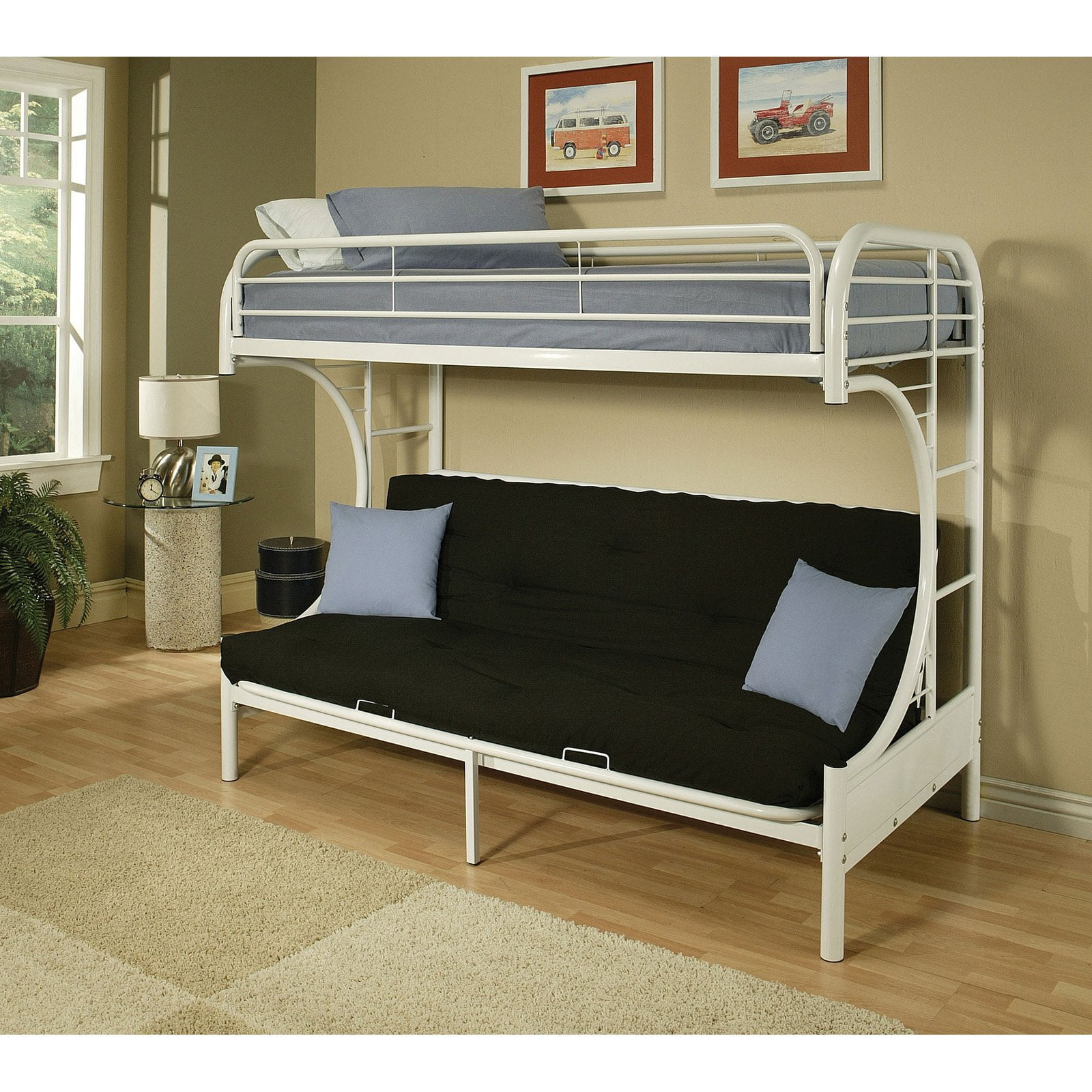 Eclipse Twin Over Full Futon Bunk Bed, Twin Over Full Futon Bunk Bed Wood