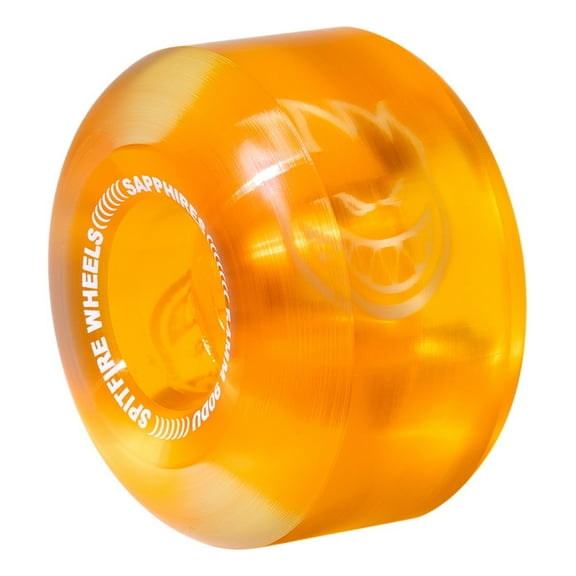 Spitfire Sapphire 90Du Cruiser Skateboard Wheels 90a 54mm Clear/Orange