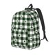 thumbnail image 1 of Balery Green White Christmas Tree Lumberjack Plaid Mochila Clásica Impresa Básica para Viaje, Mochila Escolar Resistente al Agua, Mochila de Lona con Correas Ajustables-Small, 1 of 5