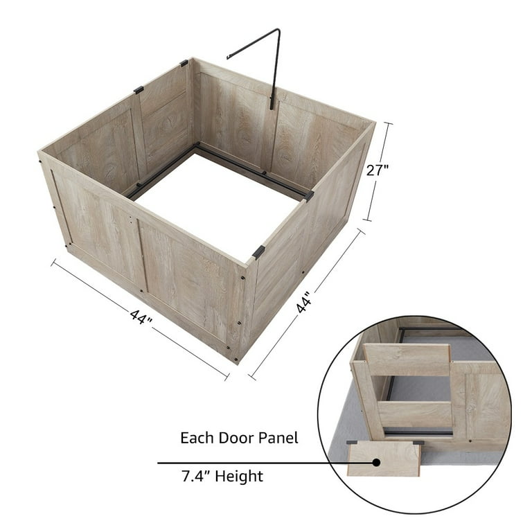Unipaws Whelping Box for Dogs Dog Whelping Box for Puppies Birth Puppy Whelping Box for Small Medium Large Dogs