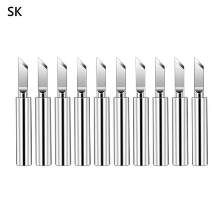 

10Pcs Solder Iron Tips Lead-Free Welding Tip 900M-T-K SK B I 3C 4C 1.6D 2.4D C1