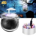 thumbnail image 2 of Halloween Witch Pot Cauldron 12 Color Changing Party Prop Color Changing Holiday Party Prop Decor Mist Maker Smoke Fog Machine, 2 of 5