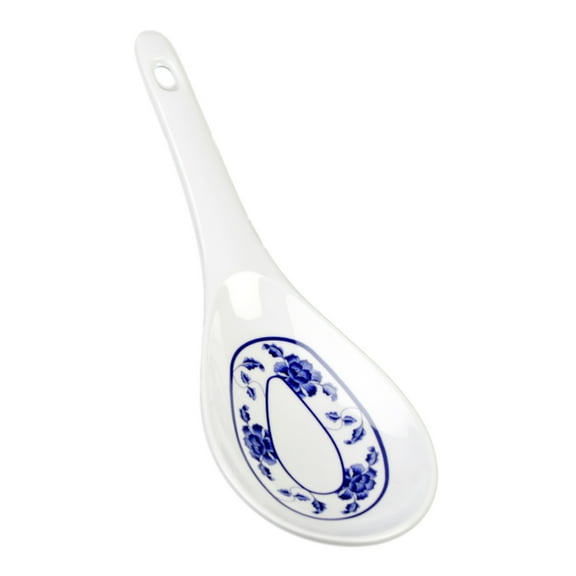 Excellante Lotus Melamine Dinnerware Collection 1-1/2 oz., 8-1/4" x 2-3/4" Rice Ladle, Comes in Dozen