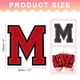 thumbnail image 2 of Parches de Letras Chenille, Parches de Planchar de 4" para Reparar Ropa, Jeans, Zapatos, Gorras DIY (Rojo), 2 of 7